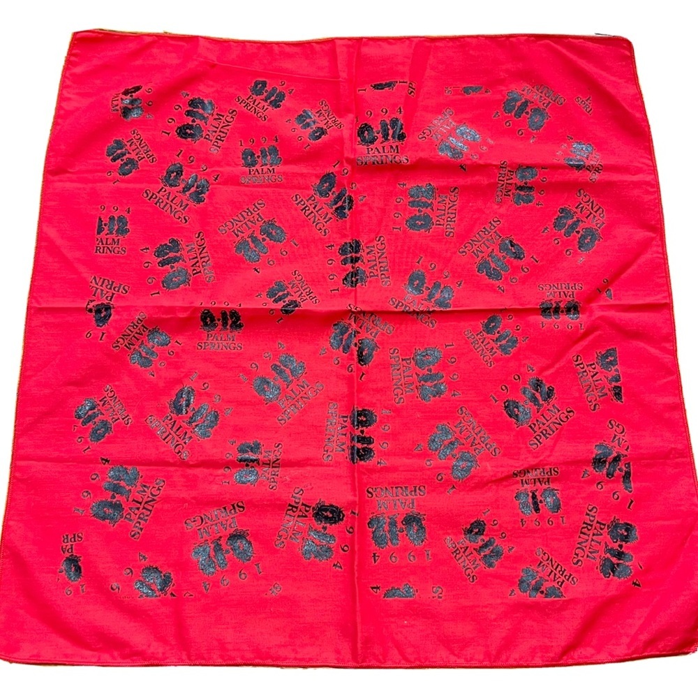 Palm Springs 1994 vintage Bandana red 90s